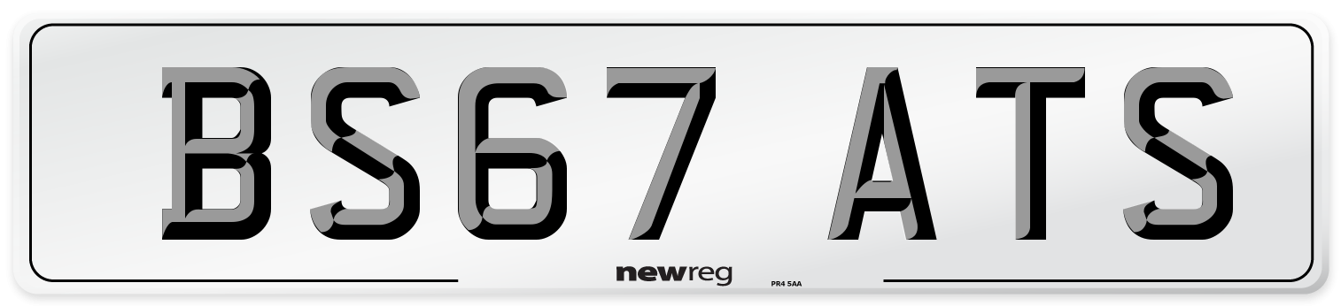 BS67 ATS Number Plate from New Reg